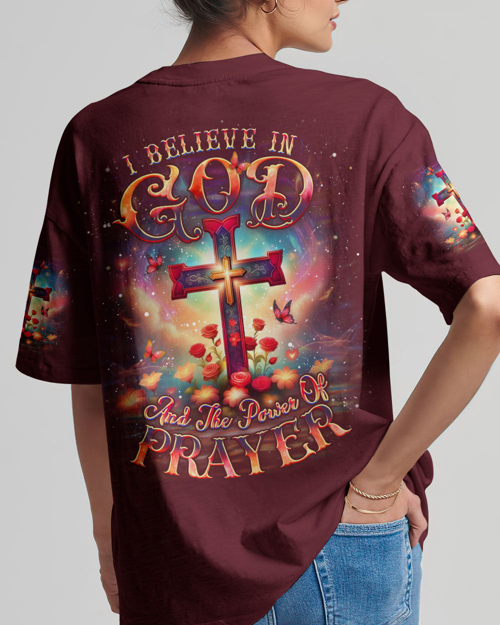 I Believe In God Women's All Over Print Shirt - Yhdu1903254