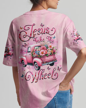Jesus Take The Wheel Women's All Over Print Shirt - Yhdu1904254