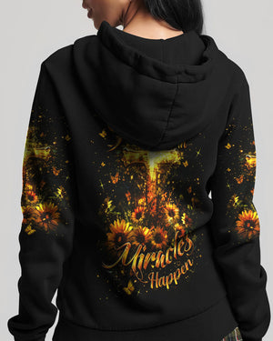 When God Steps In Miracles Happen Women's All Over Print Shirt - Yhdu1909243
