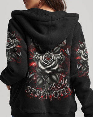 God Is My Strength Women's All Over Print Shirt - Yhdu2103253