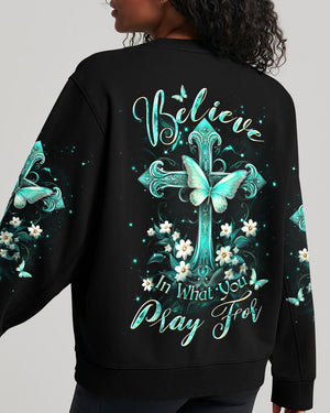 Believe In What You Pray For Women's All Over Print Shirt - Yhdu2111231