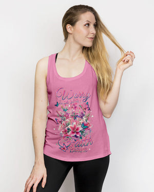 Worry Ends When Faith Begins Women's All Over Print Shirt - Yhdu2201243