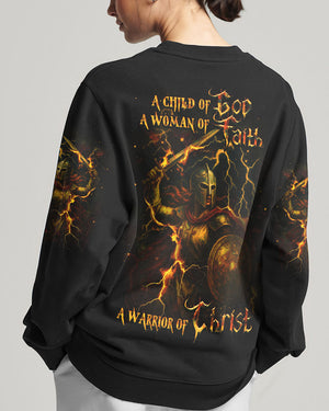 A Child Of God A Woman Of Faith Women's All Over Print Shirt - Yhdu2204253