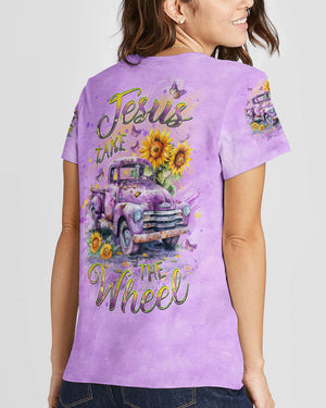 Jesus Take The Wheel Women's All Over Print Shirt - Yhdu2404242