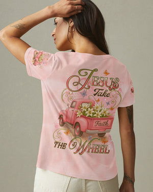 Jesus Take The Wheel Women's All Over Print Shirt - Yhdu2406253