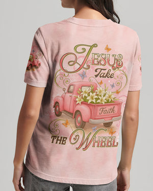 Jesus Take The Wheel Women's All Over Print Shirt - Yhdu2406253