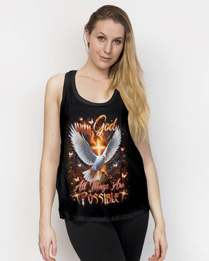 With God All Things Are Possible Women's All Over Print Shirt - Yhdu2502253