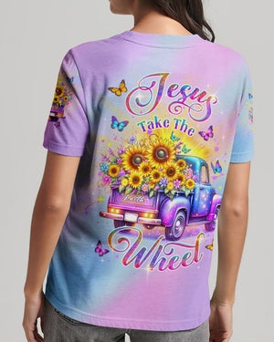 Jesus Take The Wheel Women's All Over Print Shirt - Yhdu2602252