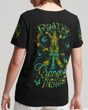 Prayer Changes Things Women's All Over Print Shirt - Yhdu2606252