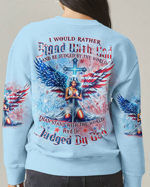 I Would Rather Stand With God Women's All Over Print Shirt - Yhdu2810242