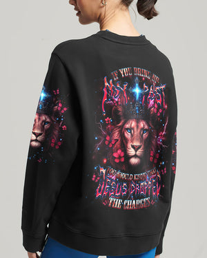 Jesus Dropped The Charges Lion Women's All Over Print Shirt - Yhdu2905254