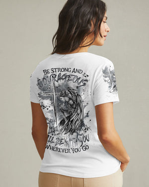 Be Strong And Courageous Women's All Over Print Shirt - Yhdu3009243