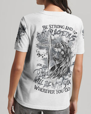 Be Strong And Courageous Women's All Over Print Shirt - Yhdu3009243