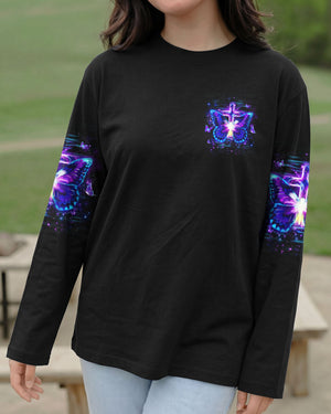Blessed By God Loved By Jesus Butterfly Women's All Over Print Shirt - Yhhg0501262