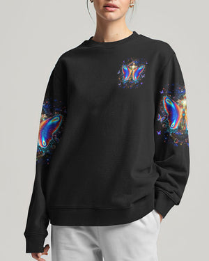 Blessed By God Loved By Jesus Butterfly Women's All Over Print Shirt - Yhhg1301262