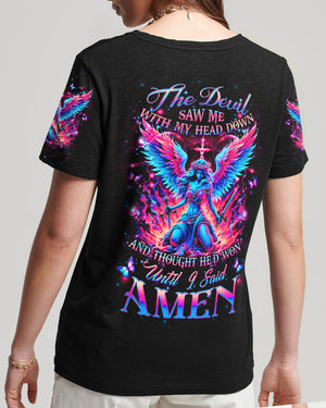 The Devil Saw Me With My Head Down Women's All Over Print Shirt - Yhhg1405244