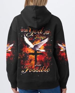 With God All Things Are Possible Women's All Over Print Shirt - Yhhg1504252