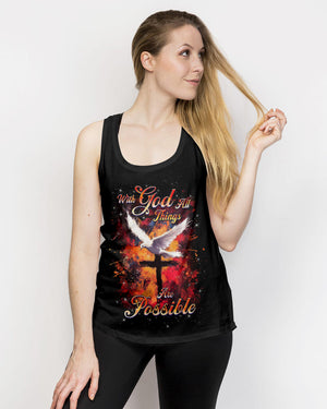 With God All Things Are Possible Women's All Over Print Shirt - Yhhg1504252