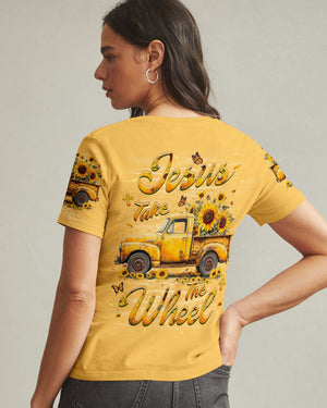 Jesus Take The Wheel Sunflowers Women's All Over Print Shirt - Yhhg1610253