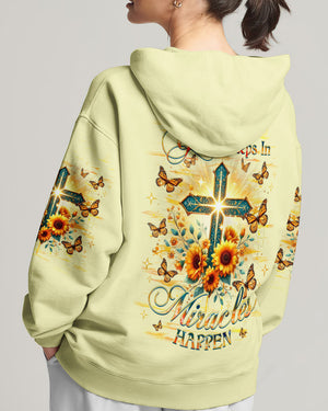 When God Steps In Miracles Happen Women's All Over Print Shirt - Yhhg1701253