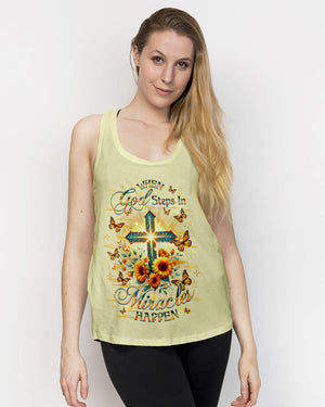 When God Steps In Miracles Happen Women's All Over Print Shirt - Yhhg1701253