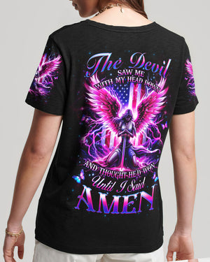 The Devil Saw Me With My Head Down Women's All Over Print Shirt - Yhhg1802253