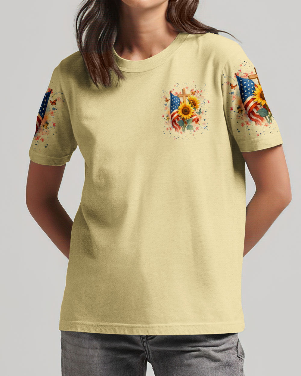 I Believe In God Sunflower Women's All Over Print Shirt - Yhhg2207252