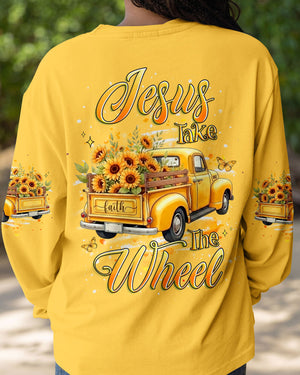 Jesus Take The Wheel Sunflower Women's All Over Print Shirt - Yhhg2601261