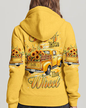 Jesus Take The Wheel Sunflower Women's All Over Print Shirt - Yhhg2601261