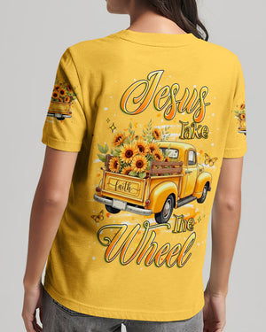 Jesus Take The Wheel Sunflower Women's All Over Print Shirt - Yhhg2601261