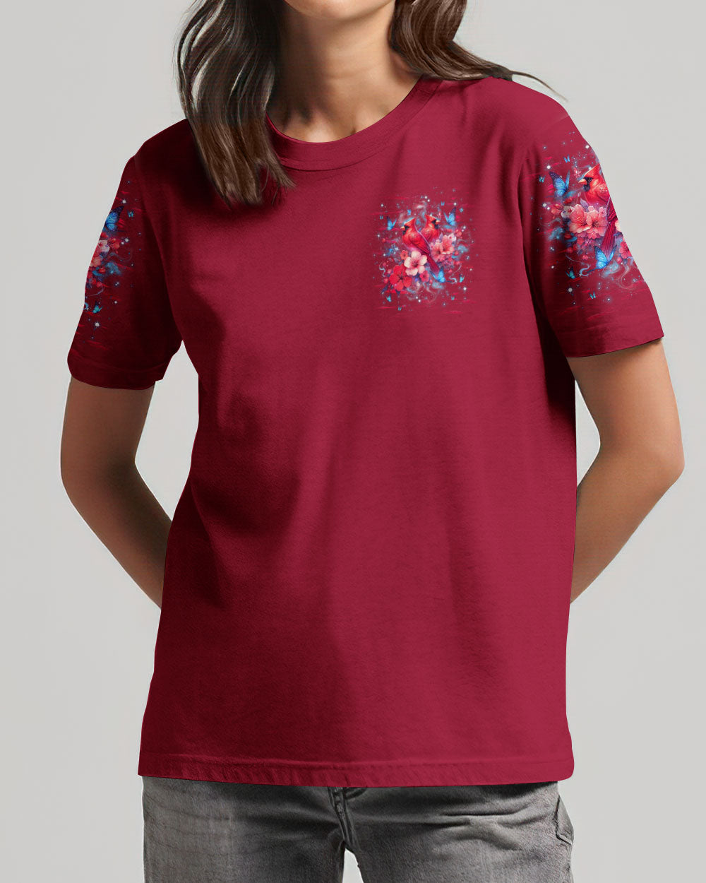 Cardinals Appear When Angels Are Near Women's All Over Print Shirt - Yhhg2603254