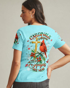When Cardinals Appear Angels Are Near Women's All Over Print Shirt - Yhhg2810251