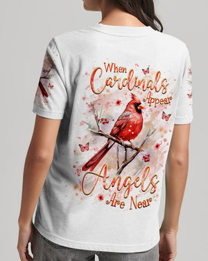 When Cardinals Appear Angels Are Near Women's All Over Print Shirt - Yhhg2907242