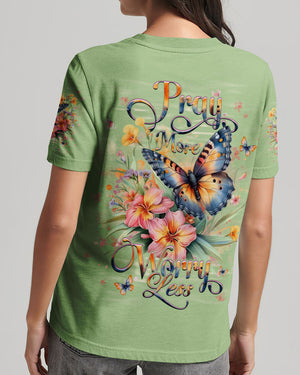 Pray More Worry Less Women's All Over Print Shirt - Yhhg2912251