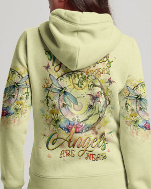 When Dragonflies Appear Angels Are Near Women's All Over Print Shirt - Yhhg3112243