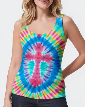 Colorful Swirl Cross Women's All Over Print Shirt - Yhhn0601263