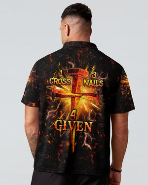 1 Cross 3 Nails 4 Given Men's All Over Print Shirt - Yhhn0801253