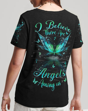 I Believe There Are Angels Among Us Women's All Over Print Shirt - Yhhn2401252