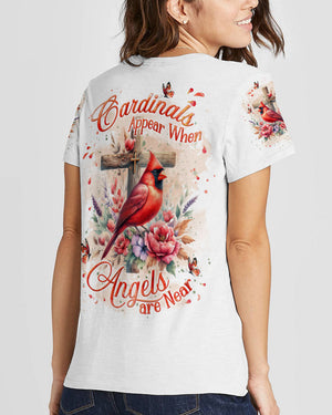 Cardinals Appear When Angels Are Near Women's All Over Print Shirt - Yhkd0201242