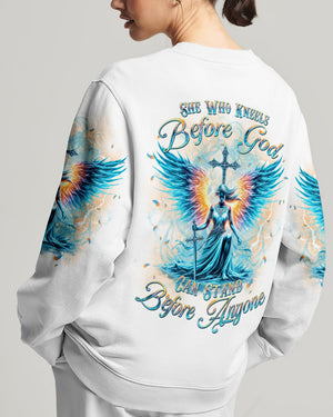 She Who Kneels Before God Women's All Over Print Shirt - Yhkd0301243