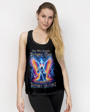 She Who Kneels Before God Women's All Over Print Shirt - Yhkd1901242