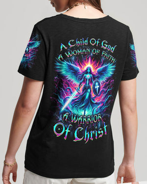 A Child Of God A Woman Of Faith Women's All Over Print Shirt - Yhkd2003241