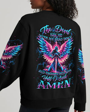 The Devil Saw Me With My Head Down Women's All Over Print Shirt - Yhkd2504242