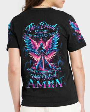 The Devil Saw Me With My Head Down Women's All Over Print Shirt - Yhkd2504242