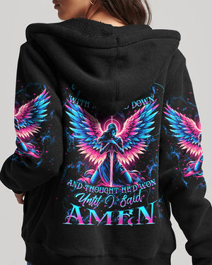 The Devil Saw Me With My Head Down Women's All Over Print Shirt - Yhkd2504242