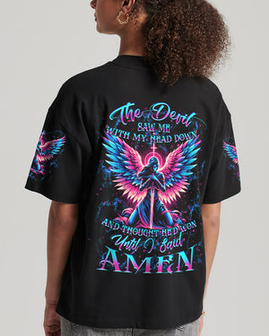 The Devil Saw Me With My Head Down Women's All Over Print Shirt - Yhkd2504242