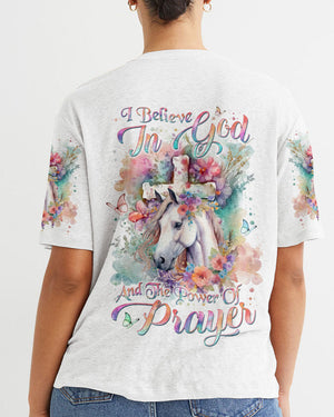 I Believe In God Horse Women's All Over Print Shirt - Yhln0201241