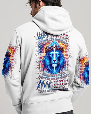 Way Maker Miracle Worker Cross Lion Men's All Over Print Shirt - Yhln0306244