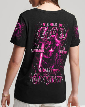 A Child Of God A Woman Of Faith Women's All Over Print Shirt - Yhln0310254