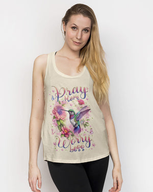 Pray More Worry Less Women's All Over Print Shirt - Yhln1101242